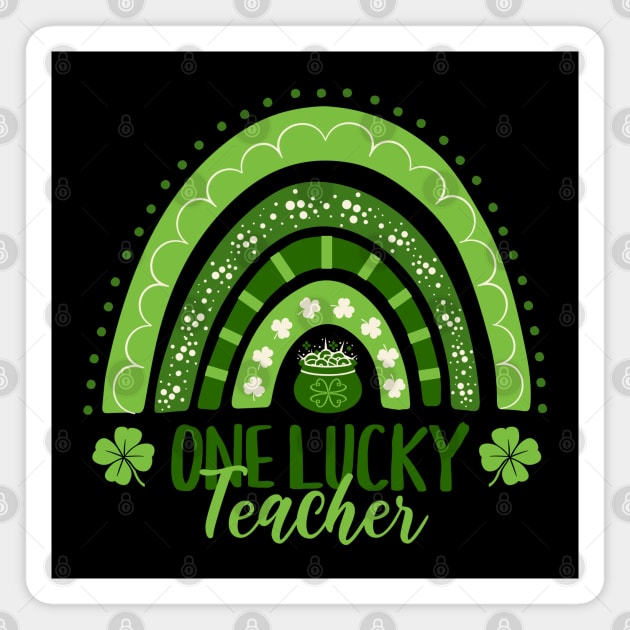 One Lucky Teacher Magnet by Maison de Kitsch